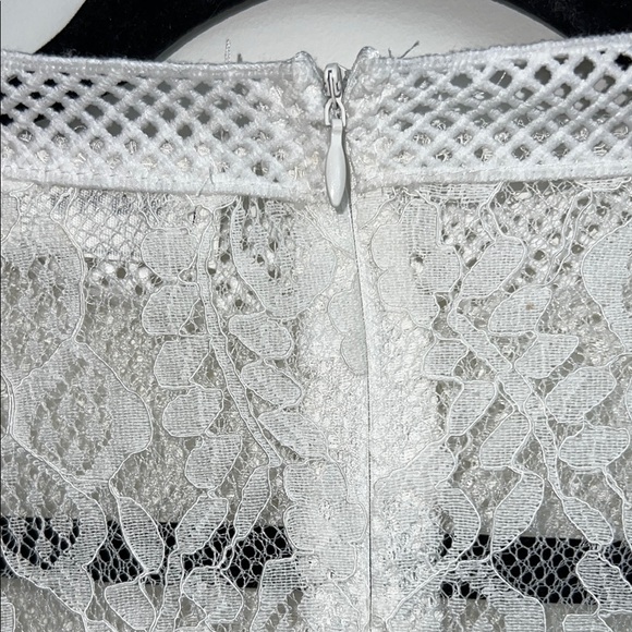 Wowo Lace White Ruffled Long Sleeve Dressy Blouse Top Shirt - Picture 11 of 11